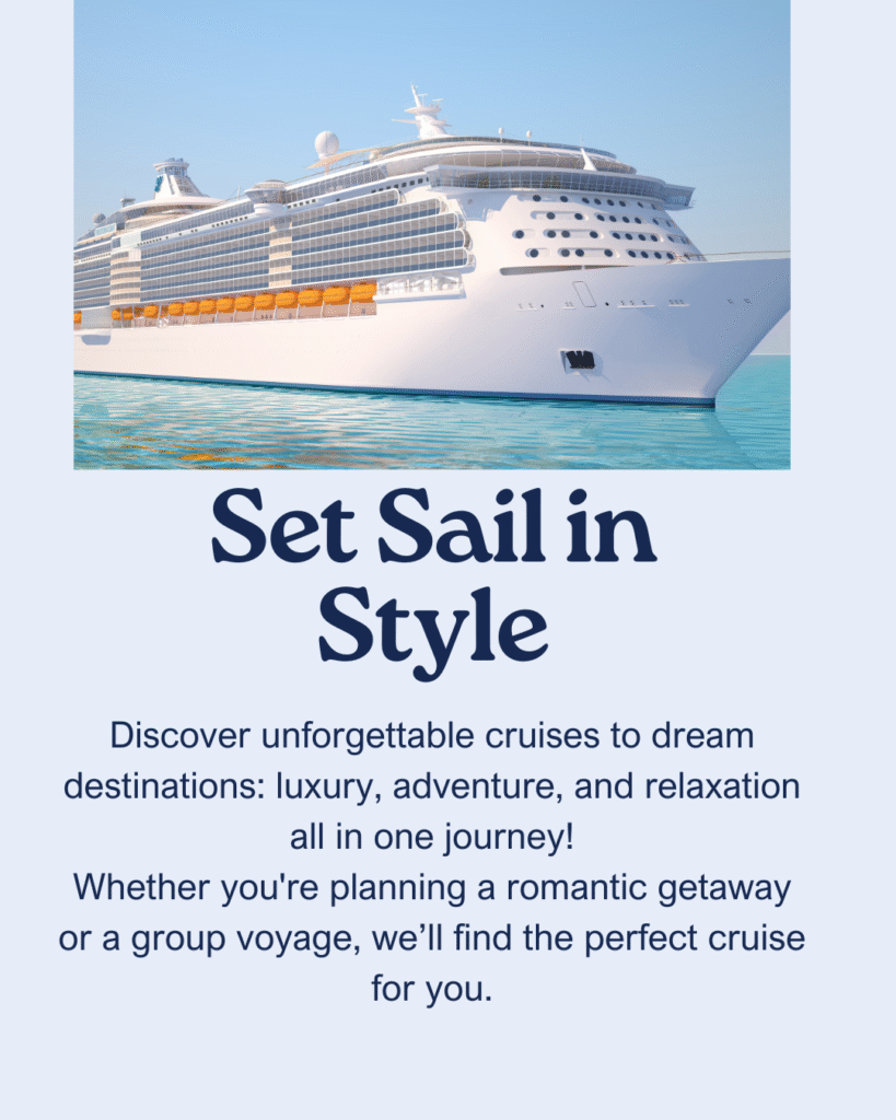 Book your weekend cruise trips with 13 Weeks Travel